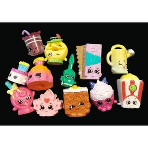 Shopkins Collectible Figures Lot Of 12 Assorted Characters Mixed Series K04 K